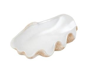Paris Prix Atmosphera Créateur d'intérieur - Coupelle Déco en Résine Océane 36cm Blanc