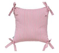 Paris Prix Atmosphera Créateur d'intérieur - Coussin à Rayures Fleur de Rose 40x40cm Rose
