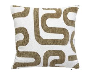 Paris Prix Atmosphera Créateur d'intérieur - Coussin Déco Chenille Safina 40x40cm Kaki