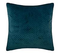 Paris Prix Atmosphera Créateur d'intérieur - Coussin Déco en Velours Dolce 40x40cm Bleu Canard