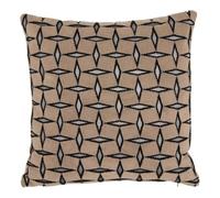 Paris Prix Atmosphera Créateur d'intérieur - Coussin Déco Jacquard Diamant 40x40cm Marron