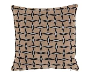 Paris Prix Atmosphera Créateur d'intérieur - Coussin Déco Jacquard Diamant 40x40cm Marron