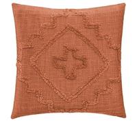 Paris Prix Atmosphera Créateur d'intérieur - Coussin Déco Tufté Inca 40x40cm Terracotta