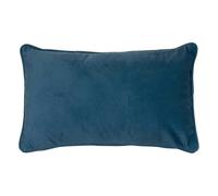 Paris Prix Atmosphera Créateur d'intérieur - Coussin Déco Uni Lilou 30x50cm Bleu Égéen