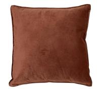 Paris Prix Atmosphera Créateur d'intérieur - Coussin Déco Uni Lilou 55x55cm Marron Tonka