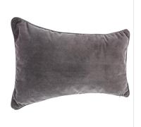 Paris Prix Atmosphera Créateur d'intérieur - Coussin Déhoussable Lilou 50x30cm Gris Foncé