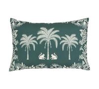Paris Prix Atmosphera Créateur d'intérieur - Coussin d'Extérieur The Palm Resort 38x58cm Vert