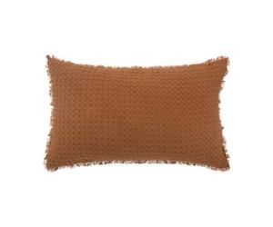 Paris Prix Atmosphera Créateur d'intérieur - Coussin Nid d'abeille Widdy 30x50cm Terracotta