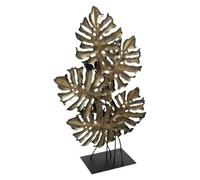Paris Prix Atmosphera Créateur d'intérieur - Décoration à Poser Feuille Monstera 57cm Bronze