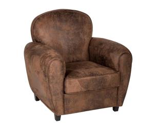 Paris Prix Atmosphera Créateur d'intérieur - Fauteuil Club Stanis 86cm Marron