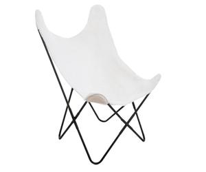 Paris Prix Atmosphera Créateur d'intérieur - Fauteuil Imitation Fourrure Oslo 101cm Blanc