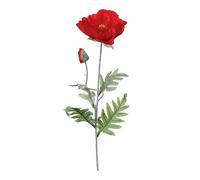 Paris Prix Atmosphera Créateur d'intérieur - Fleur Artificielle Coquelicot 70cm Rouge