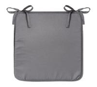 Paris Prix Atmosphera Créateur d'intérieur - Galette de Chaise Micro 39x39cm Gris Foncé