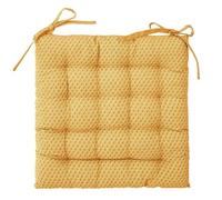 Paris Prix Atmosphera Créateur d'intérieur - Galette de Chaise Otto 38x38cm Ocre