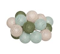 Paris Prix Atmosphera Créateur d'intérieur - Guirlande Led 16 Boules Army 255cm Multicolore