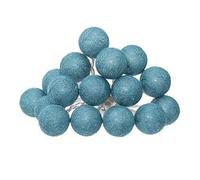 Paris Prix Atmosphera Créateur d'intérieur - Guirlande Led 16 Mini Boules 261cm Bleu Canard