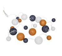 Paris Prix Atmosphera Créateur d'intérieur - Guirlande Lumineuse 20 Boules LED 340cm Orange