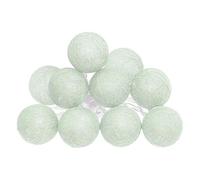 Paris Prix Atmosphera Créateur d'intérieur - Guirlande Lumineuse Led 10 Boules 165cm Vert Céladon