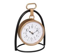 Paris Prix Atmosphera Créateur d'intérieur - Horloge à Poser Design Lona 27cm Noir & Or