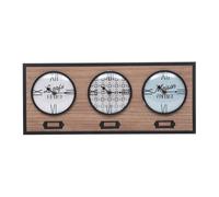Paris Prix Atmosphera Créateur d'intérieur - Horloge Murale 3 Cadrans Natalino 48cm Multicolore