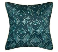 Paris Prix Atmosphera Créateur d'intérieur - Housse de Coussin Feel 40x40cm Bleu Canard