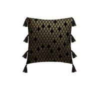Paris Prix Atmosphera Créateur d'intérieur - Housse de Coussin Shine 40x40cm Noir