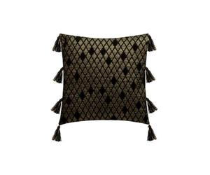 Paris Prix Atmosphera Créateur d'intérieur - Housse de Coussin Shine 40x40cm Noir