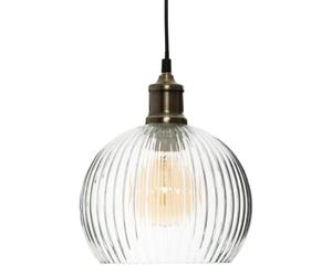 Paris Prix Atmosphera Créateur d'intérieur - Lampe Suspension Verre Laye 20cm Transparente