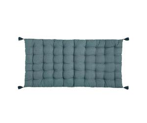 Paris Prix Atmosphera Créateur d'intérieur - Matelas de Sol 4 Pompons Otto 60x120cm Bleu