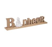 Paris Prix Atmosphera Créateur d'intérieur - Mot Déco à Poser Bouddha 52cm Beige & Blanc