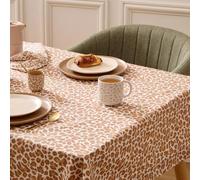 Paris Prix Atmosphera Créateur d'intérieur - Nappe en Coton Leopardi 150x250cm Beige