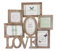 Paris Prix Atmosphera Créateur d'intérieur - Pêle-Mêle Bois 6 Photos Campagne 42cm Naturel