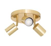 Paris Prix Atmosphera Créateur d'intérieur - Plafonnier 3 Spots Orientables Vico 20cm Doré