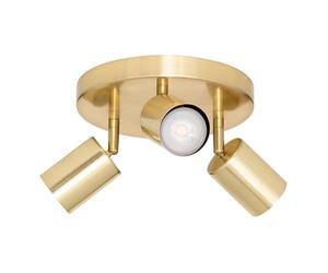 Paris Prix Atmosphera Créateur d'intérieur - Plafonnier 3 Spots Orientables Vico 20cm Doré