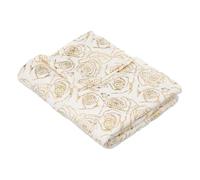 Paris Prix Atmosphera Créateur d'intérieur - Plaid Imprimé Perle de Rose 130x180cm Blanc