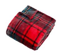 Paris Prix Atmosphera Créateur d'intérieur - Plaid Tartan en Flanelle Brody 180x230cm Rouge