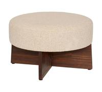 Paris Prix Atmosphera Créateur d'intérieur - Pouf Bouclette Kayan 50cm Ivoire