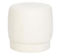 Paris Prix Atmosphera Créateur d'intérieur - Pouf Design Bouclette Amea 40cm Blanc