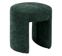 Paris Prix Atmosphera Créateur d'intérieur - Pouf Design en Tissu Jin 38cm Vert Cèdre