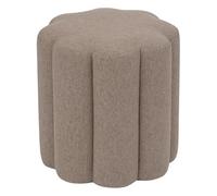Paris Prix Atmosphera Créateur d'intérieur - Pouf Design Fleur The Floral 40cm Beige
