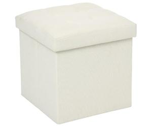 Paris Prix Atmosphera Créateur d'intérieur - Pouf Pliable Design Lysandre 38cm Beige