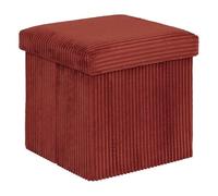 Paris Prix Atmosphera Créateur d'intérieur - Pouf Pliant Coffre Arum 38cm Ambre