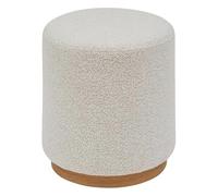 Paris Prix Atmosphera Créateur d'intérieur - Pouf Rond Nesky 45cm Blanc