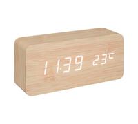 Paris Prix Atmosphera Créateur d'intérieur - Réveil Digital Déco à Poser Gamiel 15cm Beige