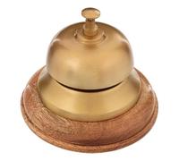 Paris Prix Atmosphera Créateur d'intérieur - Sonnette Déco Ken 12cm Or & Naturel