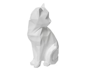 Paris Prix Atmosphera Créateur d'intérieur - Statuette Déco Chat Origami Delia 20cm Blanc