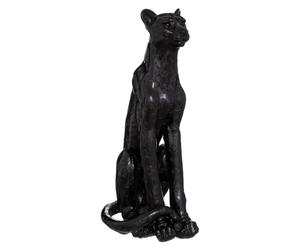 Paris Prix Atmosphera Créateur d'intérieur - Statuette Déco Léopard Artif 90cm Noir