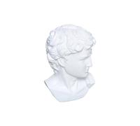 Paris Prix Atmosphera Créateur d'intérieur - Statuette Déco Tête César 25cm Blanc