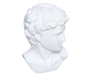 Paris Prix Atmosphera Créateur d'intérieur - Statuette Déco Tête César 25cm Blanc