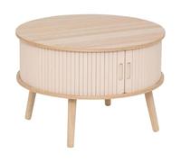 Paris Prix Atmosphera Créateur d'intérieur - Table Basse 2 Portes Nysos 60cm Beige